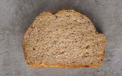 Een sneetje brood zonder beleg.
